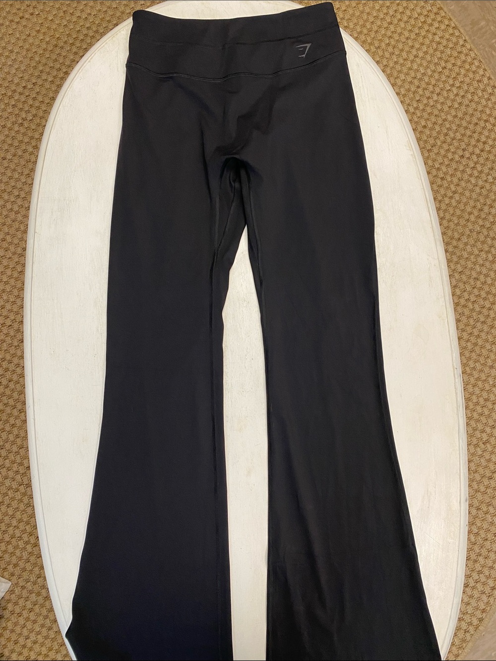 Gymshark Black Women’s Long Flared Leggings with High Waist